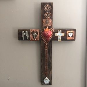 Wall Decor Sacred Heart Cross
